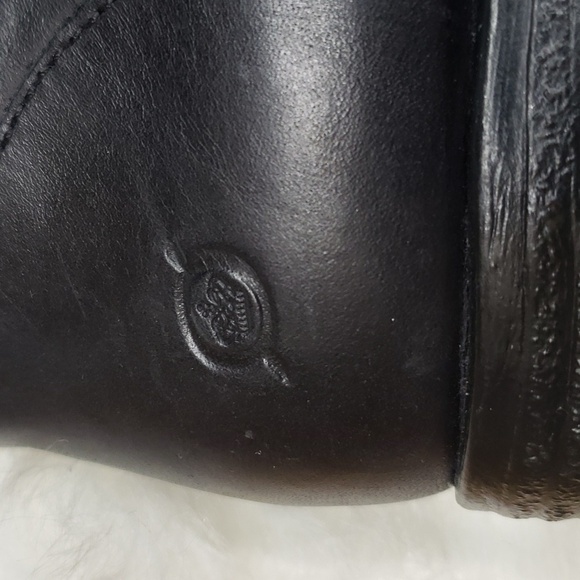 BORN NORTH BLACK Leather Wide Calf Boots 6M WC - Picture 7 of 10